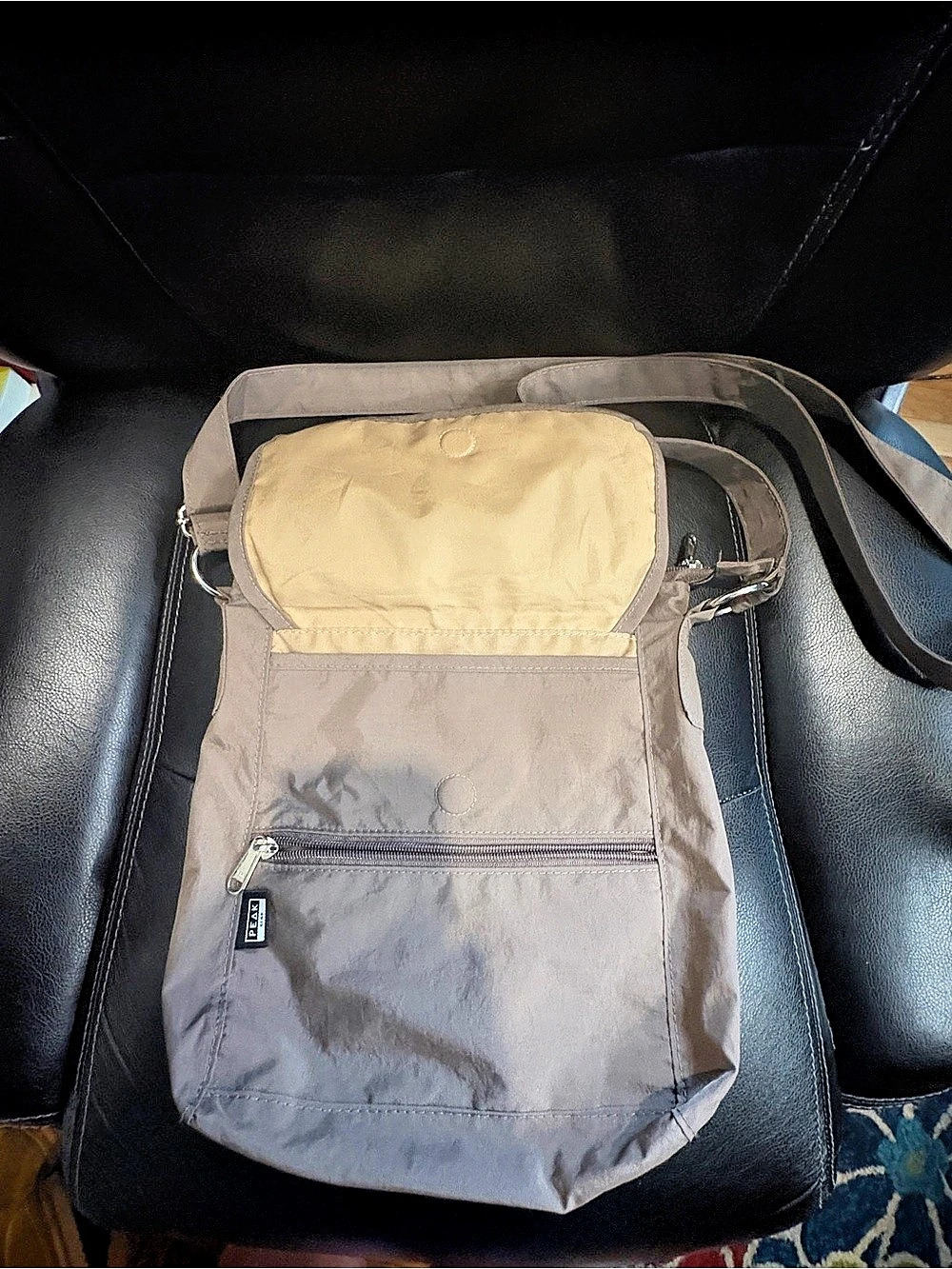 Peak Gear Nylon Crossbody Travel Purse Brown